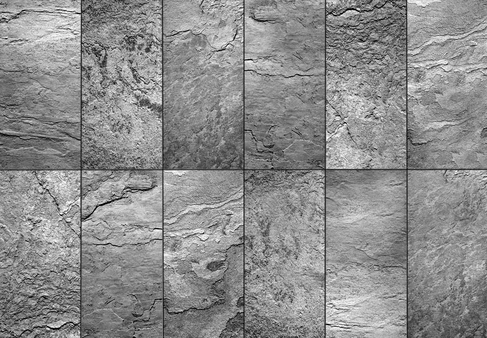 Rough texture of handmade ceramic tiles