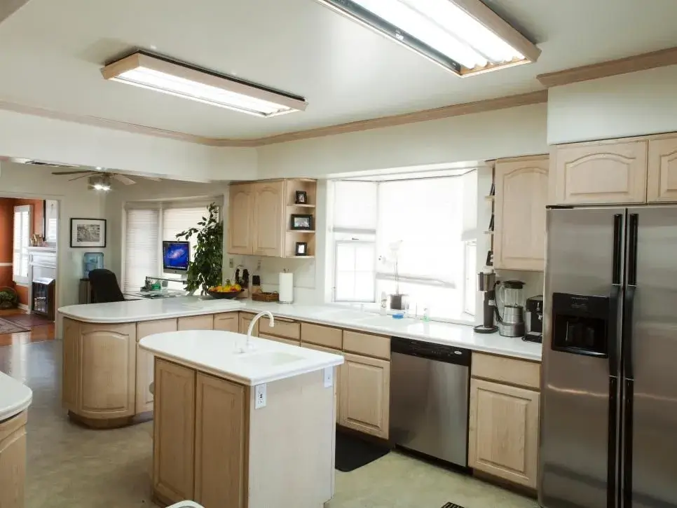 An outdated kitchen before renovation