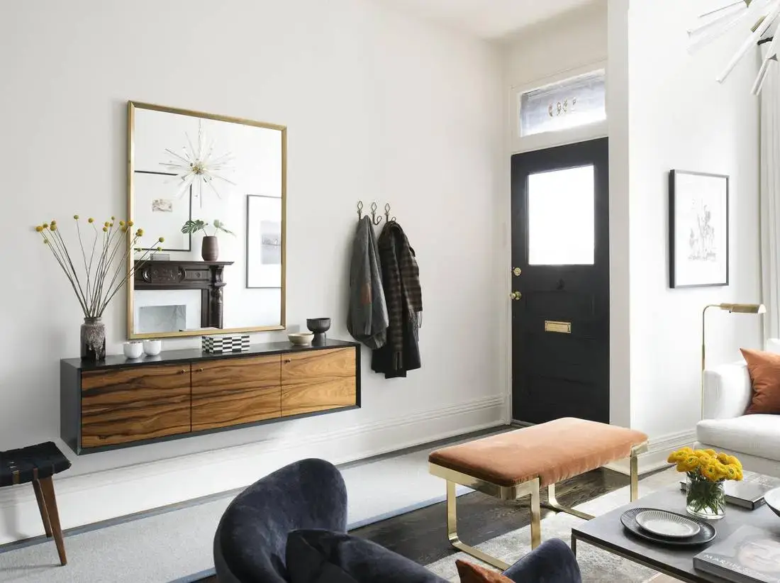A minimalist entryway