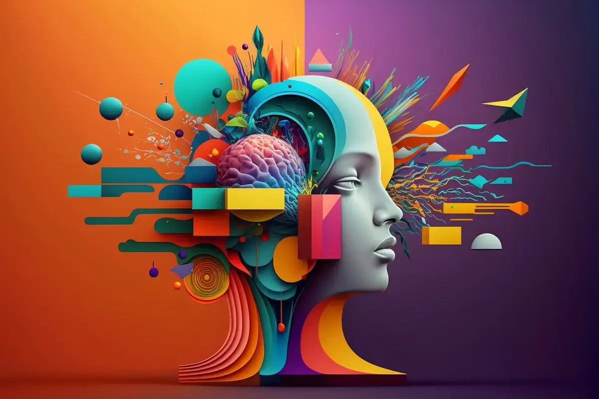 An abstract, artistic image symbolizing creativity